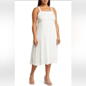 Treasure & Bond Button Tiered Maxi Dress